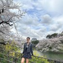 한지혜, 벚꽃 보러 도쿄로 슝! 플로럴 원피스에 가죽 재킷 입고 나들이 이미지