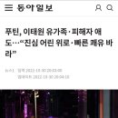 푸틴 "이태원사고 진심어린 위로" 이미지