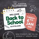 Sayfol-Welcome back to School : 6 Jan. 2026 이미지
