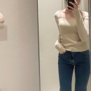 sie 시에 버킨 데님/밀리 데님/리에 울 리브드 니트/올리비아 블록 가디건/엘리벨티드 랩 스커트 피팅후기