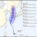 9호태풍 마이삭 / 10호태풍 하이선 예상경로 (한미일 3국 기상센터) 이미지