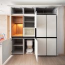 씨유김해한라비발디점 | 김해 센텀 한라비발디 홈카페장,수납장 동시에 가능한 냉장고장 리폼 후기