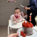 이나케이크 | 투썸 스초생 2단케이크로 이나 첫생일 준비하기(+모바일 예약후기!)