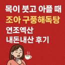 구풍 | 목이 붓고 아플 때, 조아 구풍해독탕 연조엑스 내돈내산 후기 🍵