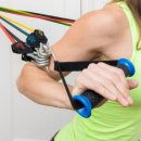 전신 근육 밴드 운동 이미지