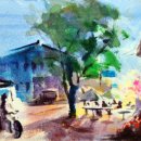 마음에 스며드는 수채화 이미지