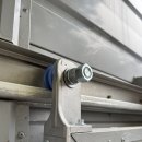 추풍령상부분정비공장 | 공장 출입문 캐노피 쳐짐 보강 상부 롤러 교체까지 한 번에 해결