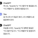 챗지피티 킹받네 영어발음 질문했는데 이미지