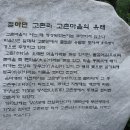 고촌마을 표지석 앞 네이버블로그