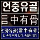 언중유골 (言中有骨) 이미지