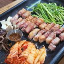 미나리삼겹살 | 부개역 맛집 추천 부천 상동 마포생삼겹 메밀막국수 초벌구이 미나리삼겹살 후기