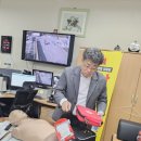 평동화물공영차고지 | 안전교육을 실시하고 있다. 오늘은 진곡,평동화물공영차고지 직원들을 대상으로 실제 제세동기를 가져와...