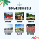문화와 먹거리가 있는 원주농촌체험 프로그램 안내
