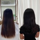 아비앙또헤어 | 구파발역미용실 아비앙또헤어 여자 중단발 컷 톤다운 염색 후기