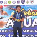 Repton represented the school at the Majlis Sukan Sekolah Johor swim meet. 이미지