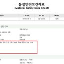 액화석유가스(LPG)의 물질안전보건자료(MSDS) 이미지