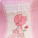 핑크홀리 | - sold - 빈티지 핑크핑크한 핸드메이드 홀리하비 얇은 퀼트누빔 베드 스커트