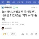 나라빚이 1127조원..역대 최대 헐~ 이미지