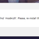 mss64.dll이 없다는데? 이미지