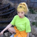 D00031 | 오버핏 반팔티는 에이클라운 스티치 반팔