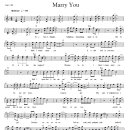 Bruno Mars / Marry you 악보 이미지