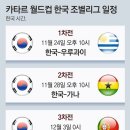 ✔월드컵✔2022카타르월드컵⚽️ 한국 경기일정 이미지