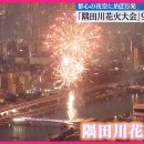 【都心の夜空に約2万発】「隅田川花火大会」観客90万人魅了 이미지