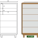 라온5단서랍장 와이드서랍장 이미지
