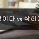 삭히다 vs 삭이다 이미지