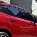 레드트럭 | BMW IX2 파이어레드 생고뱅 파노라마 럭스X 시공후기