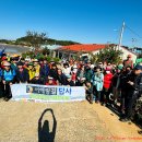 노을사거리 교통섬(현수막쪽) | 서해랑길56코스(송석리눈돌노인회관-죽산리하소-옥남1리회관-장항송림산림욕장-장항도선장)