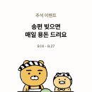 카뱅 송편 빚고 용돈 받기 이미지