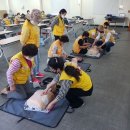 봉사원 대상 심폐소생술(CPR) 교육 실시. 이미지