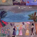 나무 밑 고양이 이미지