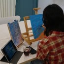 아크릴화 | 아뜰리에 온 화실 3회차 아크릴화 수업 후기✨| 용인 수지 성인취미미술 추천