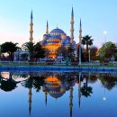 터키 이스탄불 - 블루 모스크와 성 소피아 성당 이미지