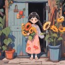 사랑스럽고 귀여운 아이들 일러스트. 이미지