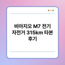 315 | 비아지오 M7 전기 자전거 315km 타본 후기