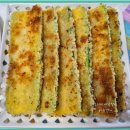 바삭바삭하고 고소한 맛이 좋은 빵가루 애호박전 이미지