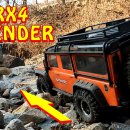 1/10 스케일 Traxxas TRX4 Defender 계곡 오프로드 이미지