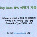 (JPA학원)(JPA학원/추천JPA교육)Spring Data JPA 식별자 자동생성, 스프링 부트, 오라클 기반 예제, 이미지