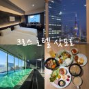 스카이소프트 | 크로스 호텔 삿포로 대욕장 스카이라운지 TV 타워뷰 트윈룸 숙소 조식 후기
