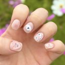 손편지네일 | 원흥역 오마카세 네일 [꽃부리네일] 에서 귀요미 네일 아트 받은 후기