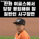관중석, 해설위원이 감탄한 한화이글스 야구팬 일반인 시구.gif 이미지