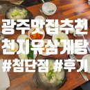 천지유 | 광주 첨단 맛집 천지유삼계탕 방문후기!