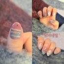 무지개화이트 | 금촌네일 ' 엣지네일 ' 요즘 핫한 무지개 바코드네일 대만족 후기