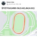 37기 S조 10주차 2022.2.7(화) - AR90(5K:대회페이스, AR80%) 이미지