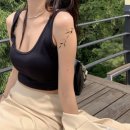 흐름 | 부산타투 도안 추천(나뭇잎 꽃 디자인 흐름) 후기사진