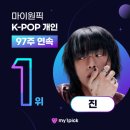 상업용 97 | 방탄소년단 진, 97주 연속 1위 대기록의 의미