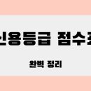 신용등급 점수표 2025 완벽 정리